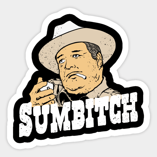 sumbitch Sticker by sandolco